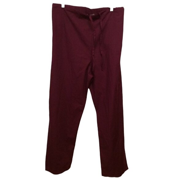 ams 4XL Scrub Pants Red Burgundy NWT - Picture 1 of 4